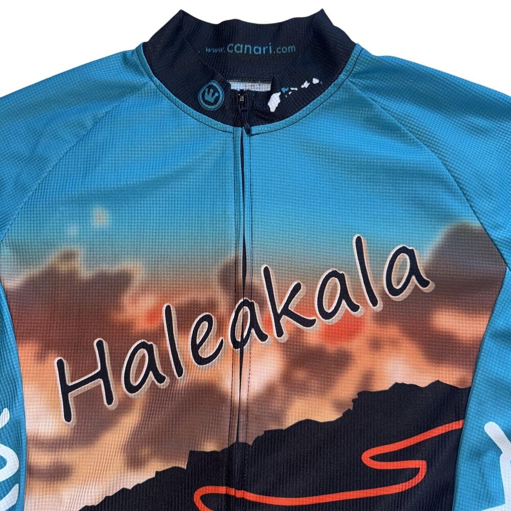 CANARI HAWAII HALEAKALA MAUI CYCLING JERSEY MENS SIZE MEDIUM M BIKE SHIRT